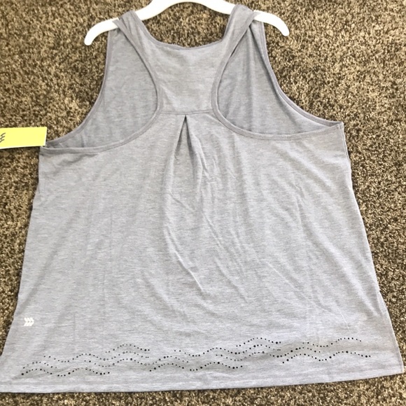 NWT “All In Motion” Grey Racer Tank tops - Picture 3 of 9